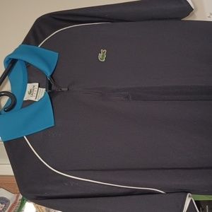 Small Lacoste black/blue polo